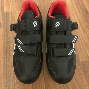 Peloton Black and Red Cycling Shoes